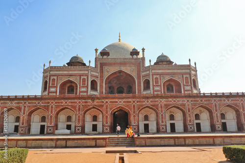 Mughal Emperor Humayun tomb was commissioned by his wife Bega Begum in 1569-70, designed by Persian architect Mirak Mirza. Many Mughal rulers lie buried here. © mds0