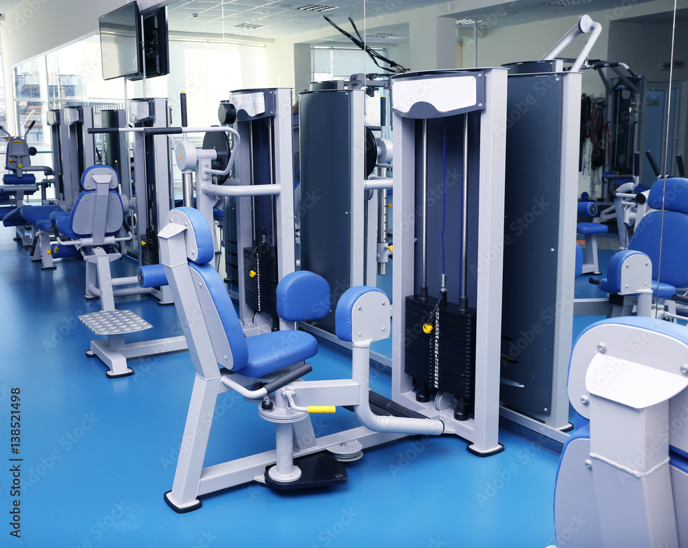 Interior of modern gym Interior of modern gym