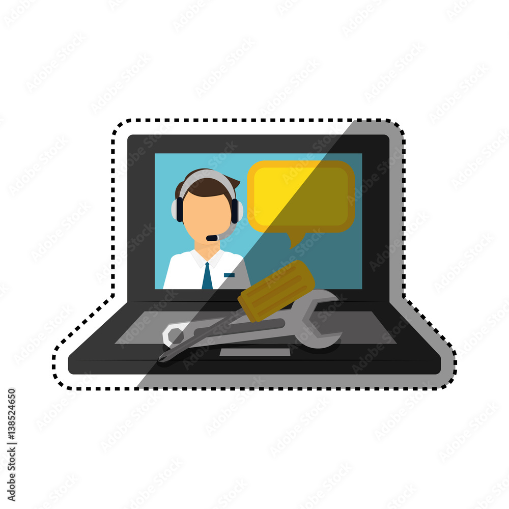 Technical service for technology icon vector illustration graphic design Technical service for technology icon vector illustration graphic design