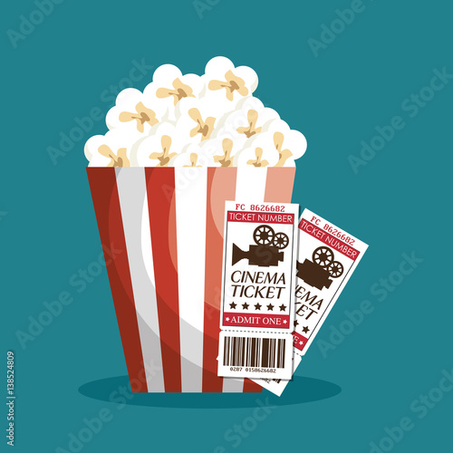 cinema ticket entrance icon vector illustration design