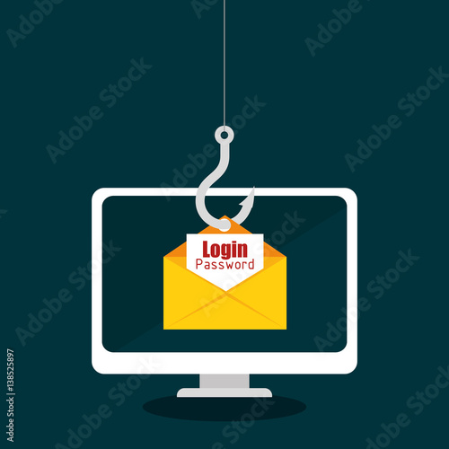 spam electronic mail icon vector illustration design
