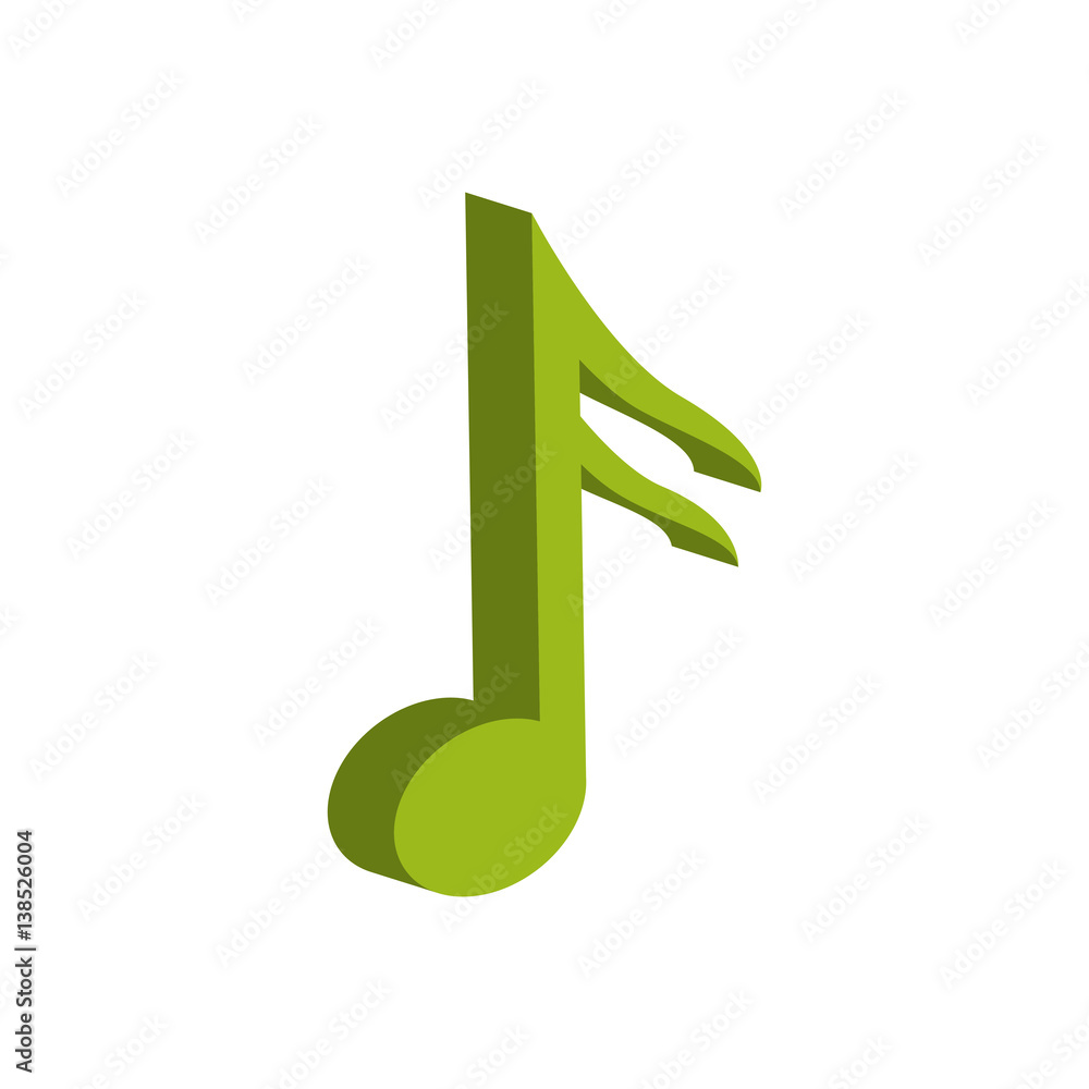 Music note symbol icon vector illustration graphic design Music note symbol icon vector illustration graphic design