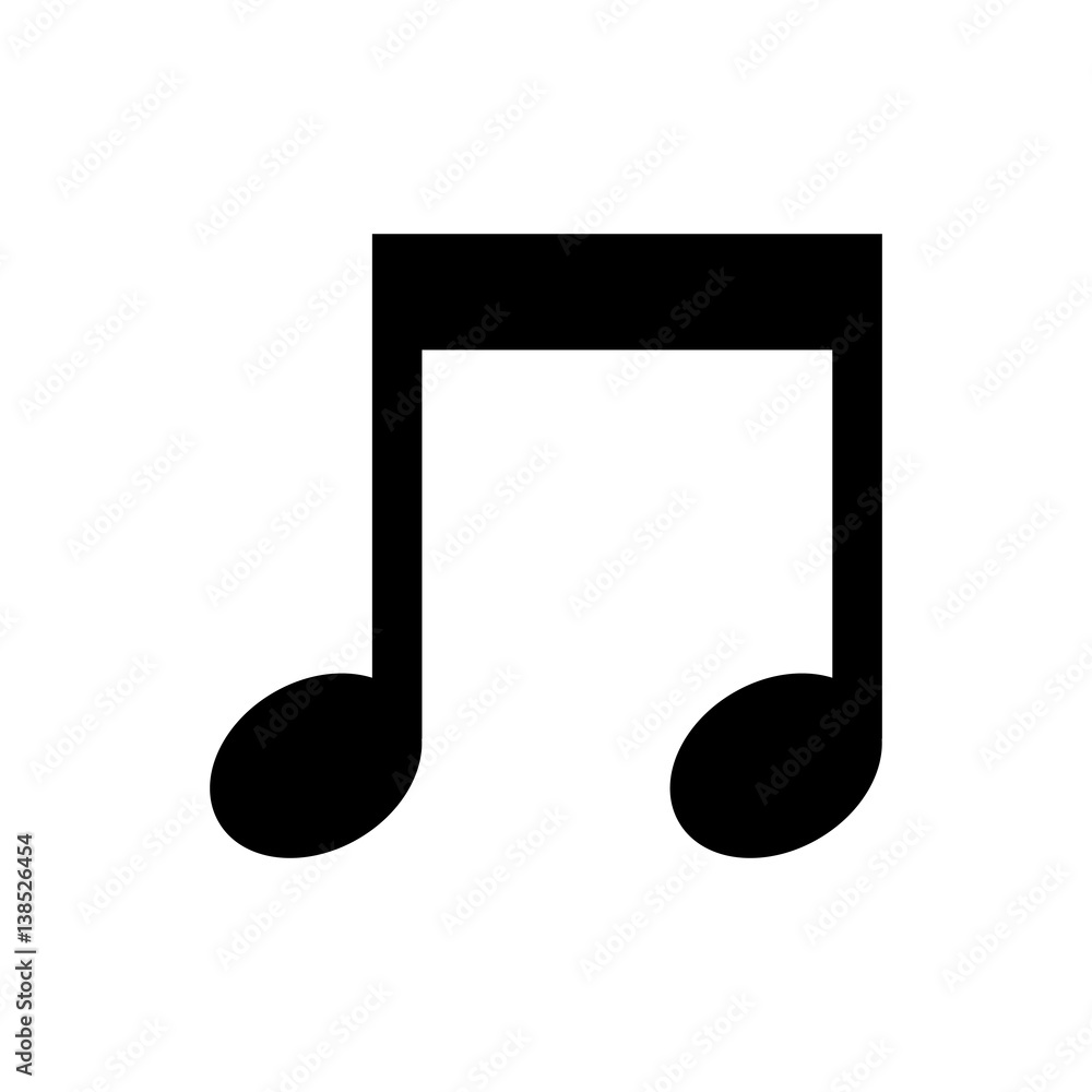 Music note symbol icon vector illustration graphic design Music note symbol icon vector illustration graphic design