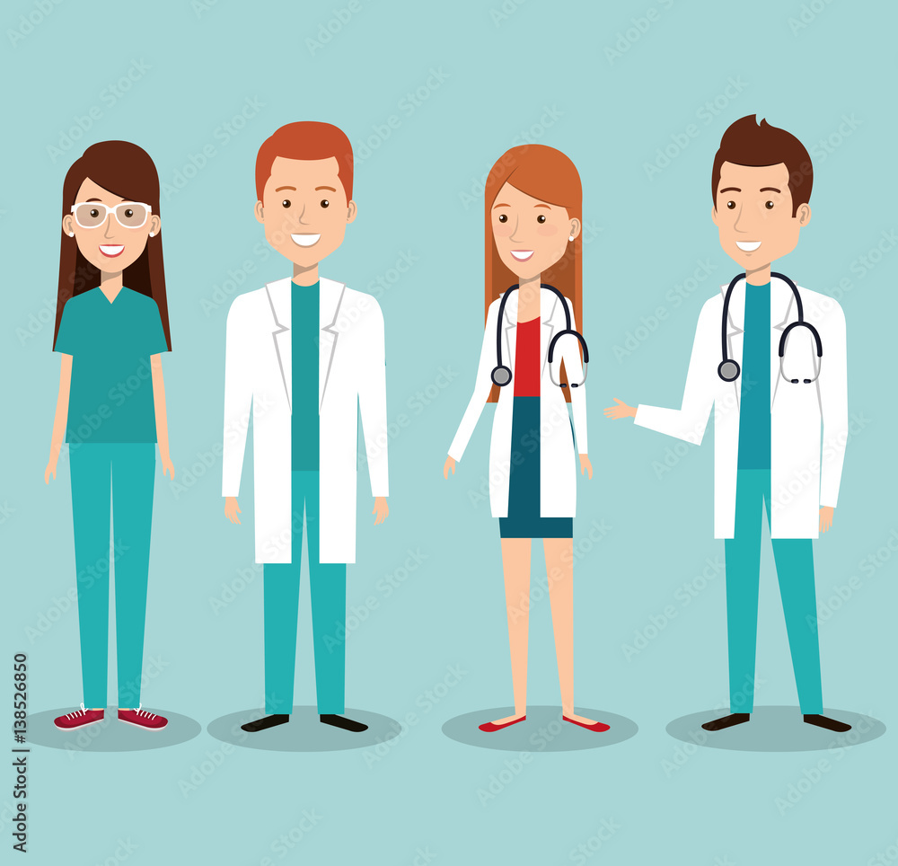 medical staff group avatars vector illustration design medical staff group avatars vector illustration design