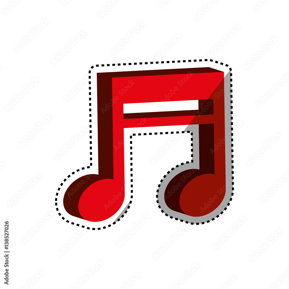 Music note symbol icon vector illustration graphic design Music note symbol icon vector illustration graphic design