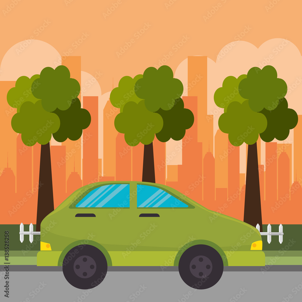 car vehicle auto icon vector illustration design