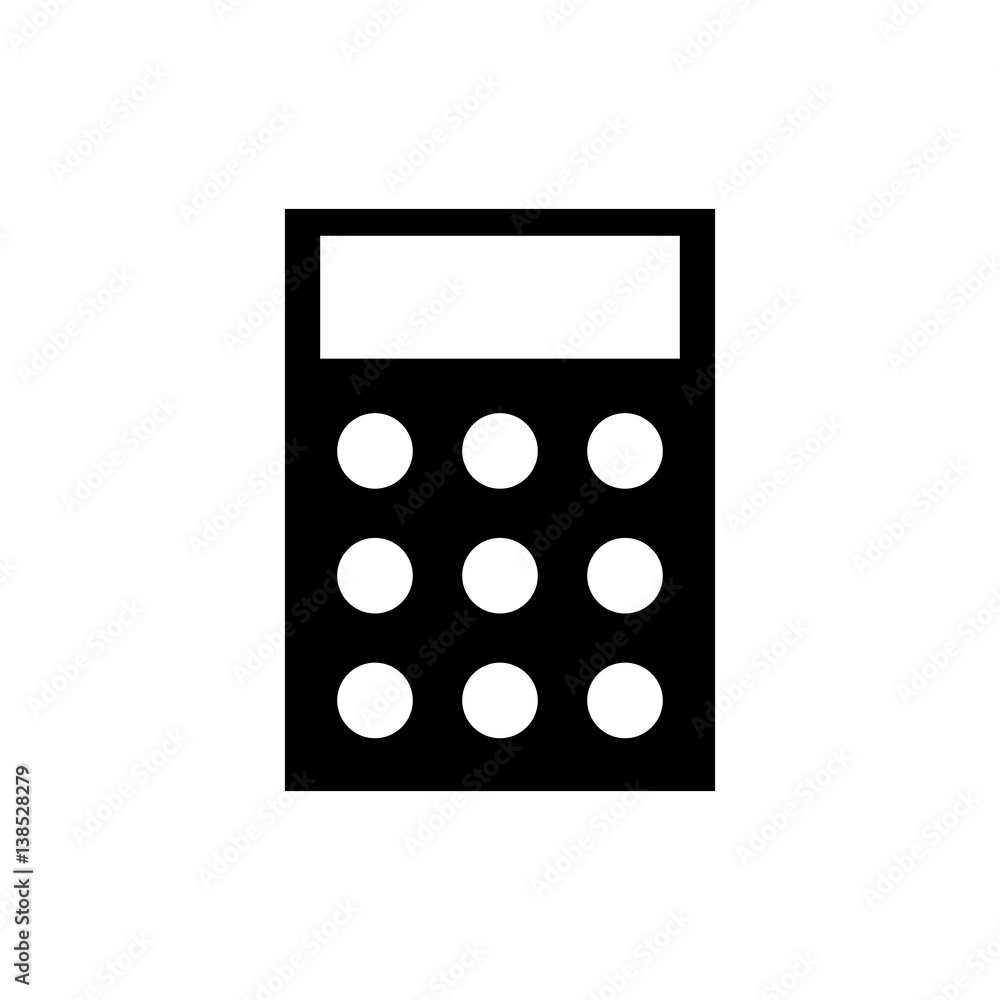 Calculator math device icon vector illustration graphic design Calculator math device icon vector illustration graphic design