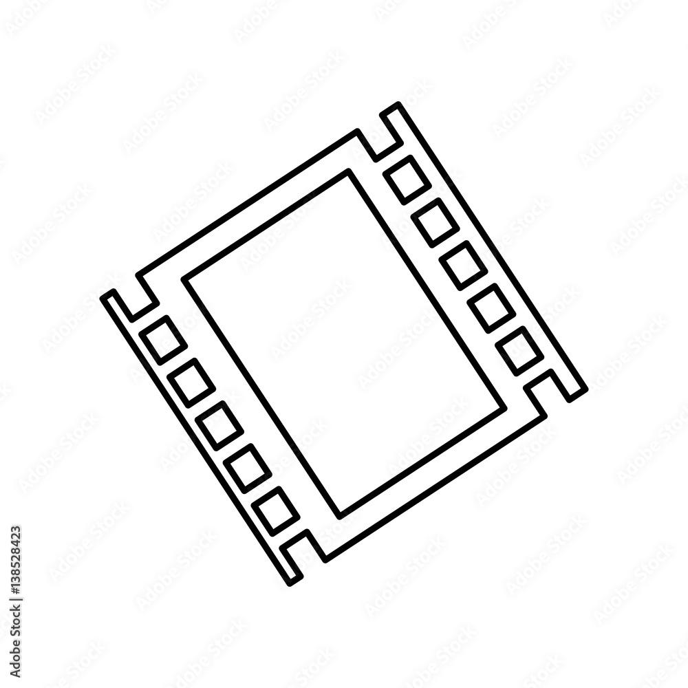 Fototapeta premium Movie reel isolated icon vector illustration graphic design
