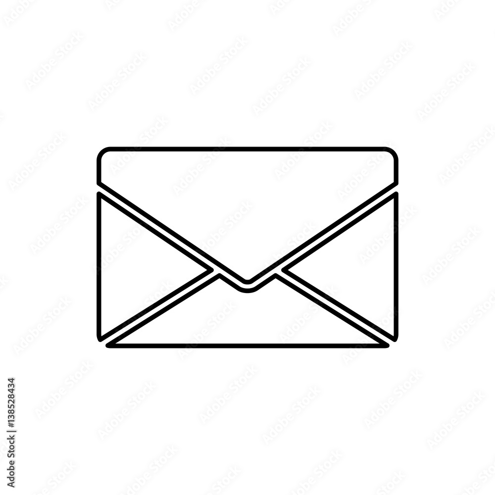 Email or mail symbol icon vector illustration graphic design Email or mail symbol icon vector illustration graphic design