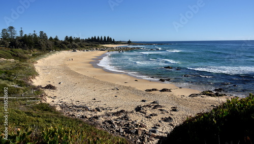 Beach of Tuross Head at morning in summertime. Tuross Head is a seaside village on the south coast of New South Wales, Australia.