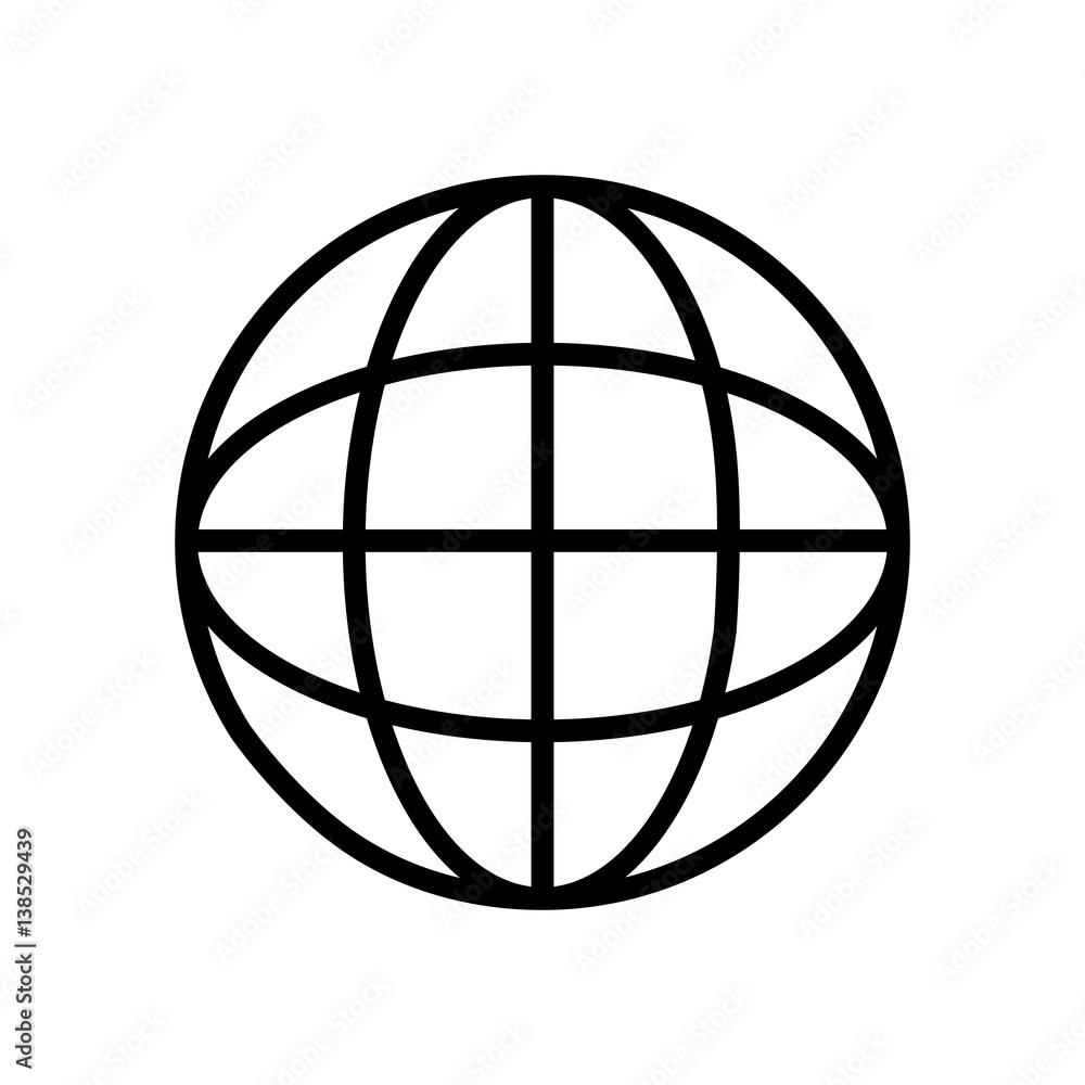 Global sphere symbol icon vector illustration graphic design Global sphere symbol icon vector illustration graphic design
