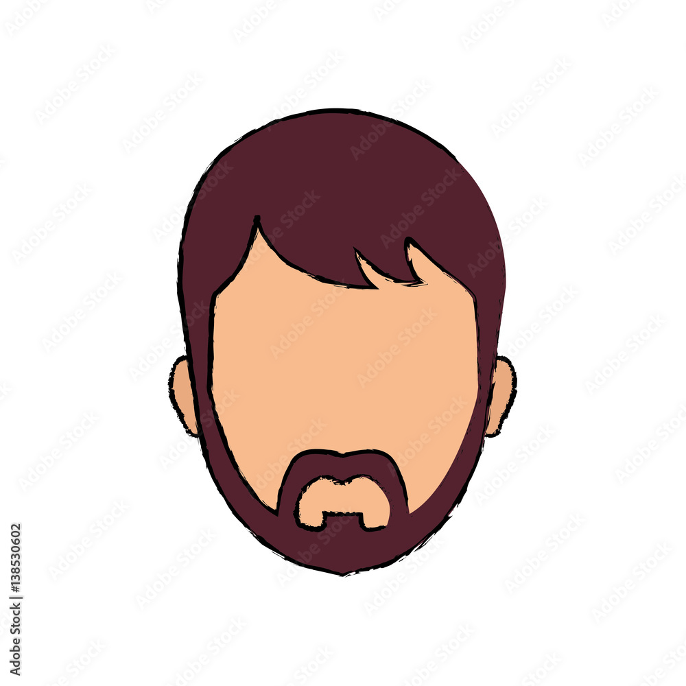Man faceless head icon vector illustration graphic design Man faceless head icon vector illustration graphic design