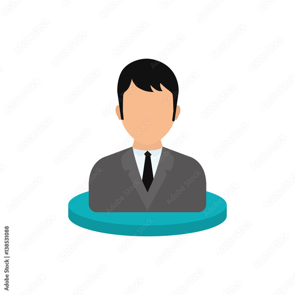 Businessman executive profile icon vector illustration graphic design Businessman executive profile icon vector illustration graphic design