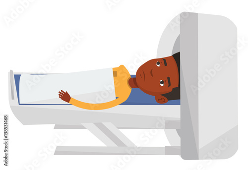 Magnetic resonance imaging vector illustration.