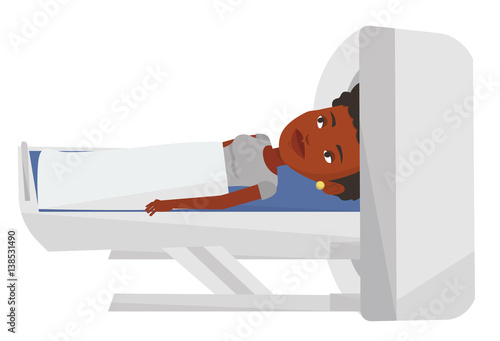 Magnetic resonance imaging vector illustration.