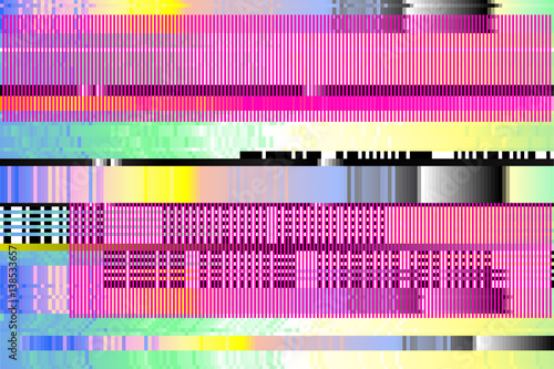 vector background. Digital glitch. pixels, broken