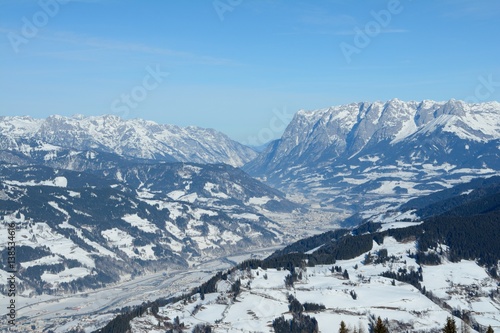 Valley and mountains nearby Sankt Johann im Pongau