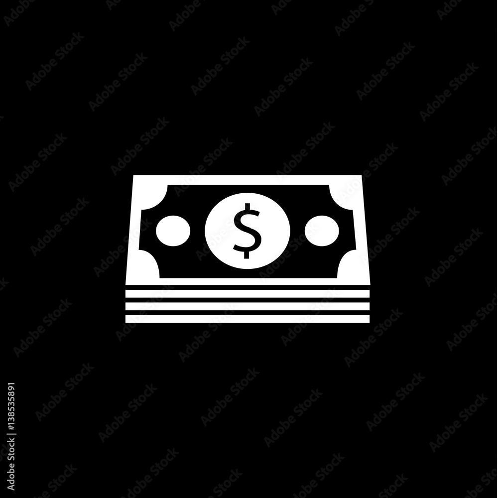 Bundle of money coin solid icon, finance and business, dollars sign vector graphics, a filled pattern on a black background, eps 10. Bundle of money coin solid icon, finance and business, dollars sign vector graphics, a filled pattern on a black background, eps 10.