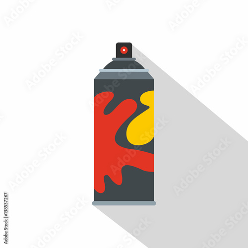 Colored spray icon, flat style