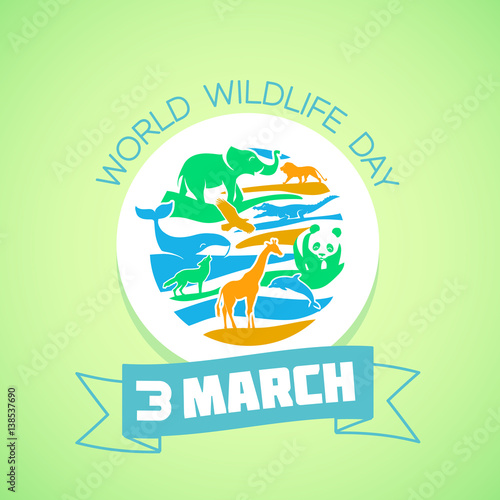 Greeting card World Wildlife Day