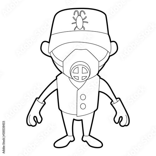Disinfector icon, outline style