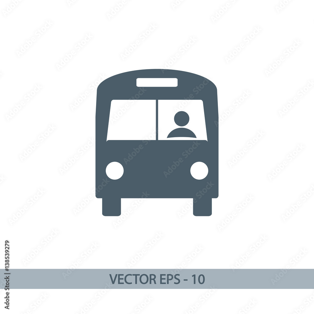 Bus icon, vector illustration. Flat design style Bus icon, vector illustration. Flat design style
