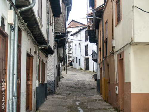 Traditionals buildings on jewish neighborhood in Hervas, Spain © anuskiserrano