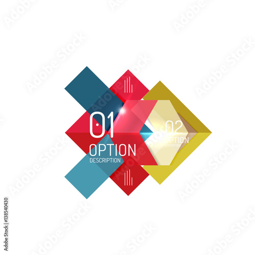 Free Download Infographics geometric business template - GFXLoad