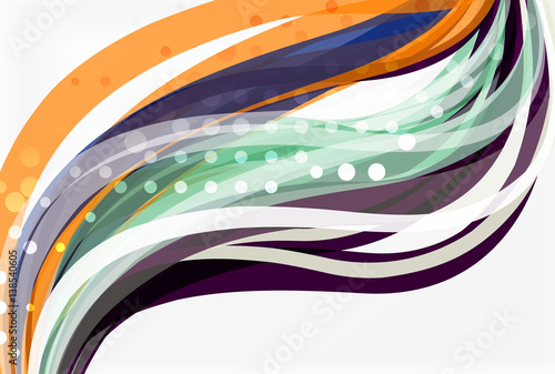 Colorful flowing wave abstract background