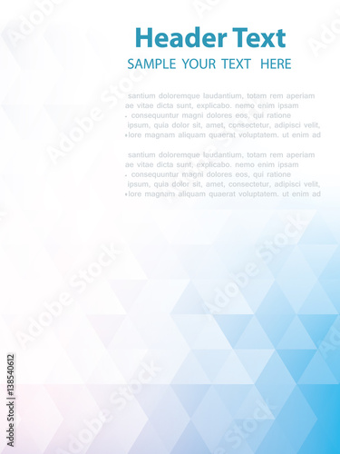 Abstract background made up of blue triangular shapes
