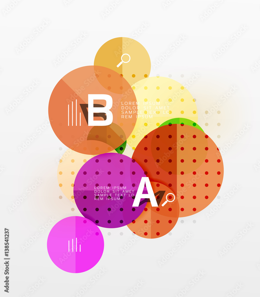 Fototapeta premium Vector circle banner