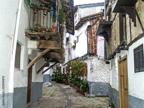 Traditionals buildings on jewish neighborhood in Hervas, Spain © anuskiserrano