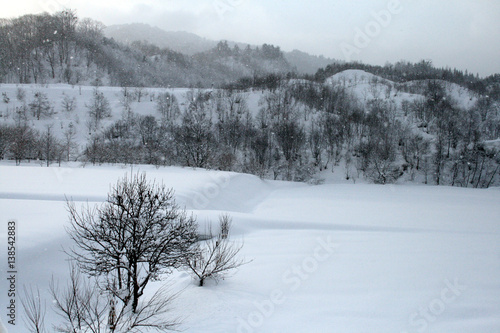 雪景色　六厩
