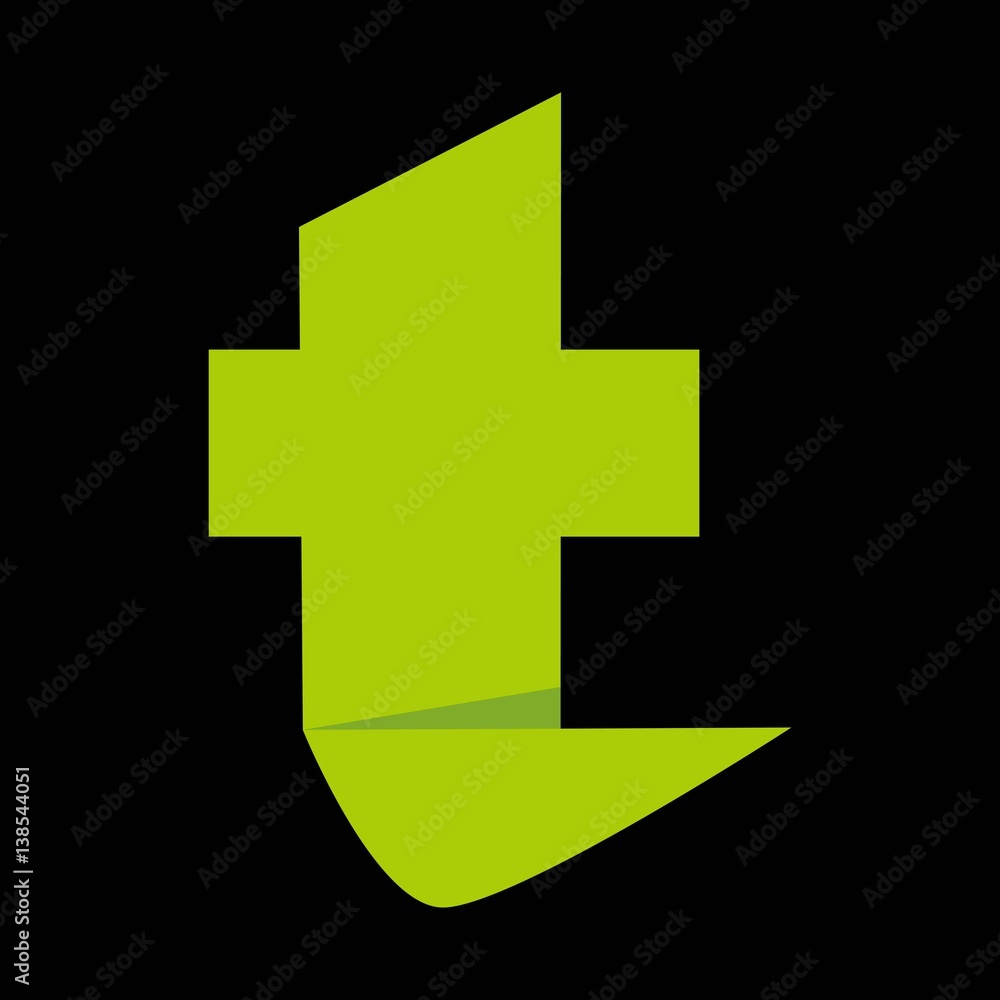 Obraz premium T letter logo