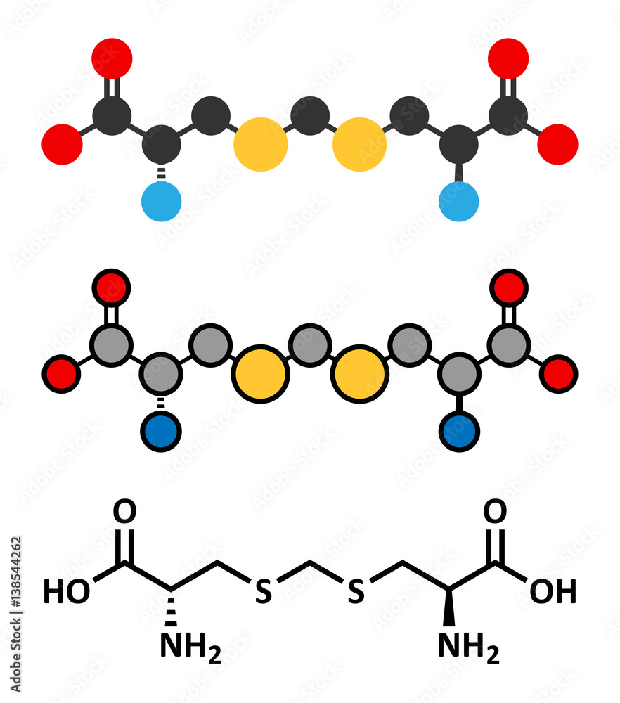 Djenkolic acid molecule. Toxic amino acid found in djenkol beans.