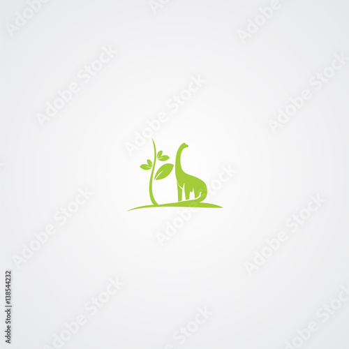 dinosaur logo symbol icon graphic vector.