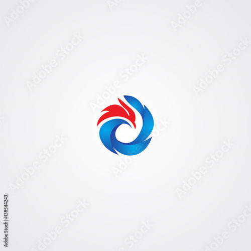 Abstract Eagle Vector Logo