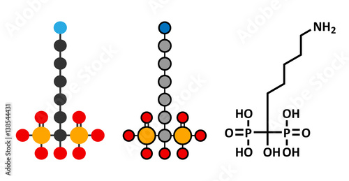 Neridronic acid drug molecule. Used for treatment of osteogenesis imperfecta and Paget's disease of bone.