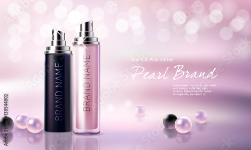 Poster for the promotion of moisturizing and nourishing cosmetic premium product.