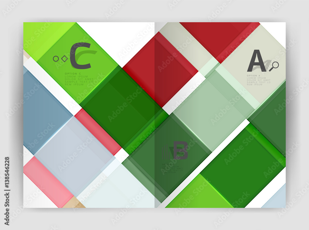 Geometrical brochure a4 business template Geometrical brochure a4 business template