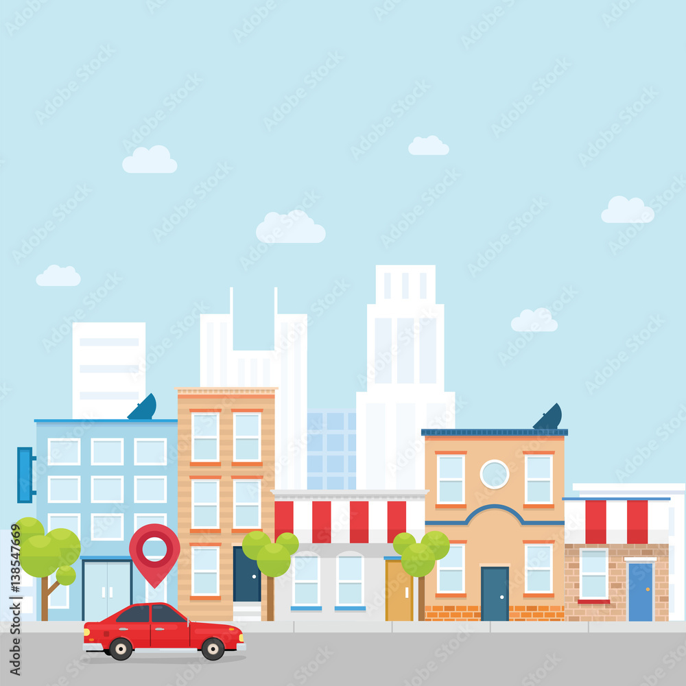 Grab a car via online service with location of the car Grab a car via online service with location of the car