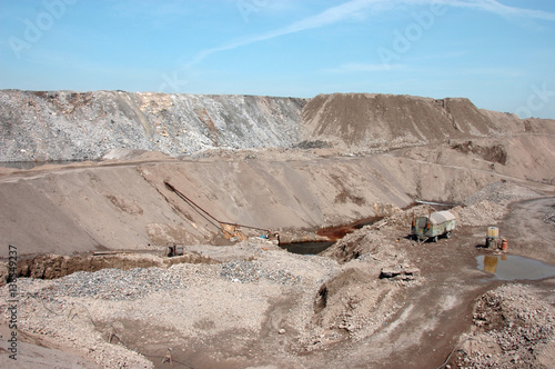 Industrial equipment in quarry 