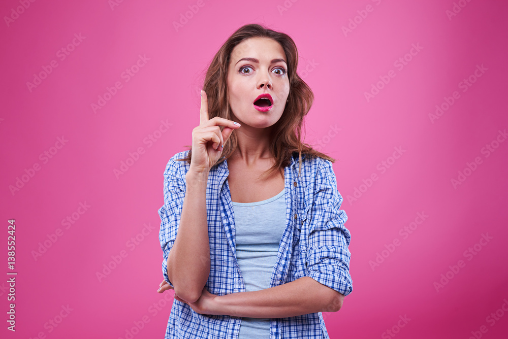 Emotional girl strikes with an idea Emotional girl strikes with an idea