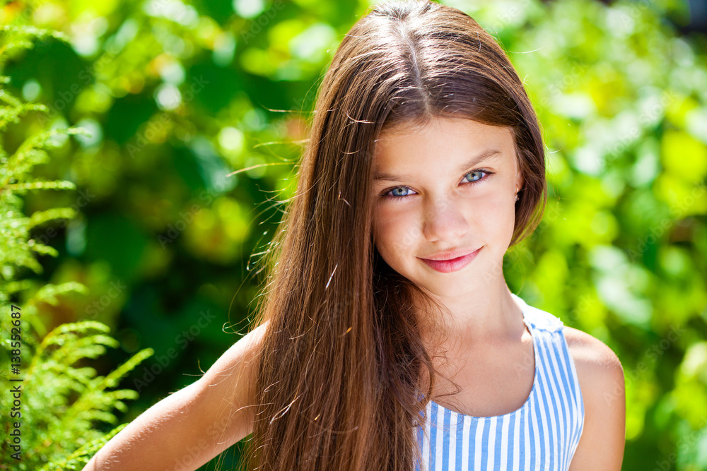 Portrait of a beautiful young little girl Portrait of a beautiful young little girl