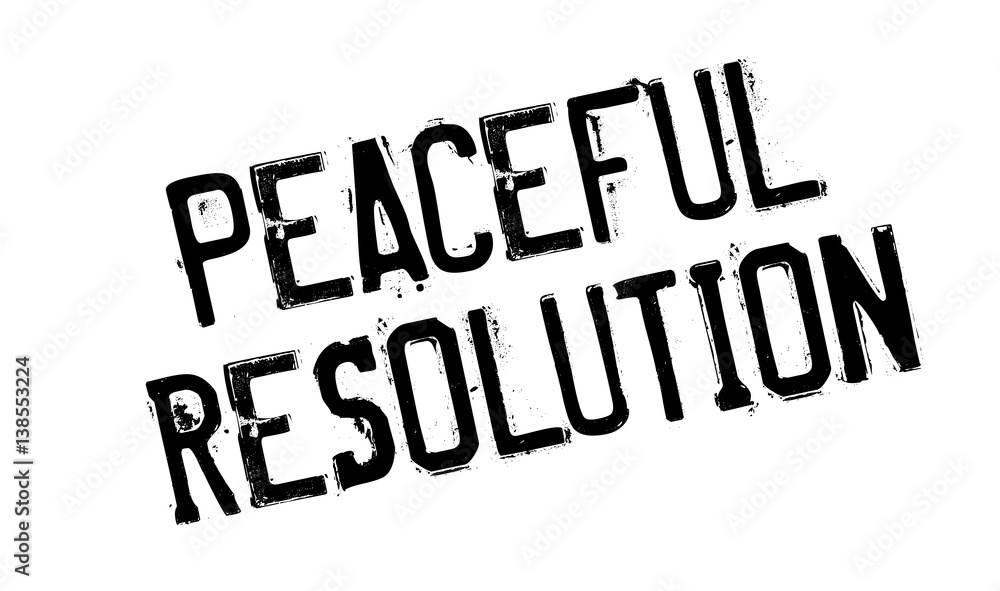 Peaceful Resolution rubber stamp. Grunge design with dust scratches. Effects can be easily removed for a clean, crisp look. Color is easily changed. Peaceful Resolution rubber stamp. Grunge design with dust scratches. Effects can be easily removed for a clean, crisp look. Color is easily changed.
