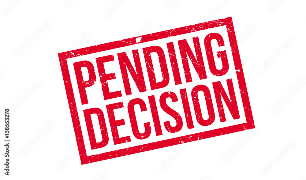 Pending Decision rubber stamp. Grunge design with dust scratches. Effects can be easily removed for a clean, crisp look. Color is easily changed. Pending Decision rubber stamp. Grunge design with dust scratches. Effects can be easily removed for a clean, crisp look. Color is easily changed.