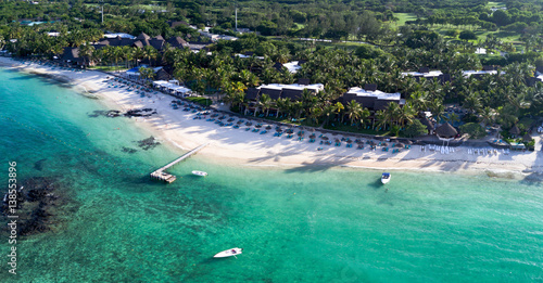 Obraz na płótnie Plage de la côte Est de l'Île Maurice