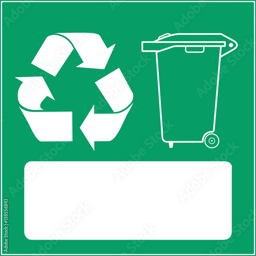 Poubelle verte tri sélectif
