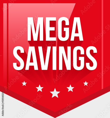 Mega Savings Ribbon