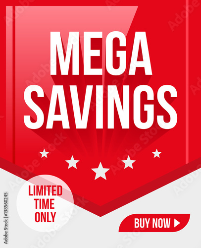 Mega Savings Limited Time Ribbon